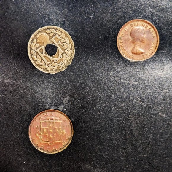 Vintage Hand Inlaid Rare Coins Tray by Couroc of Monterey Circa 1950s - Picture 2 of 3